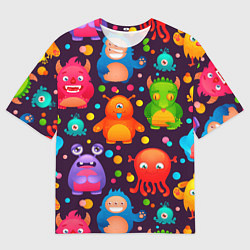 Футболка оверсайз мужская CHARMING MONSTERS, цвет: 3D-принт