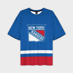 Футболка оверсайз мужская New York Rangers Панарин, цвет: 3D-принт