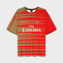 Футболка оверсайз мужская Arsenal fly emirates, цвет: 3D-принт