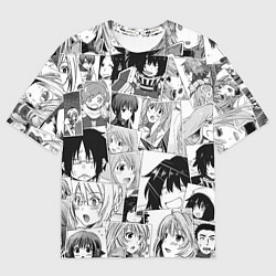 Мужская футболка оверсайз Log Horizon pattern