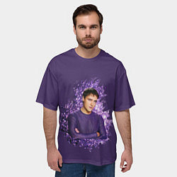 Футболка оверсайз мужская Юра Шатунов вечно молодой, цвет: 3D-принт — фото 2