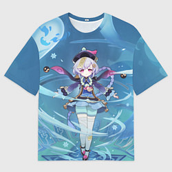 Футболка оверсайз мужская Qiqi Genshin Impact, цвет: 3D-принт
