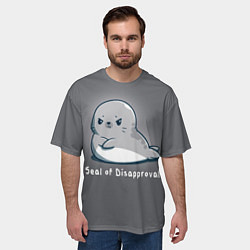 Футболка оверсайз мужская Seal of Disapproval, цвет: 3D-принт — фото 2