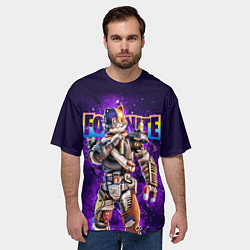 Футболка оверсайз мужская Fortnite Catbash Character Video game, цвет: 3D-принт — фото 2