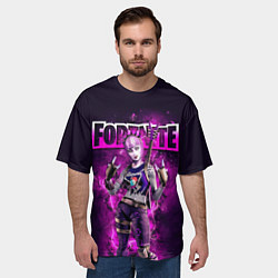 Футболка оверсайз мужская Fortnite Dark Power Chord Video game, цвет: 3D-принт — фото 2