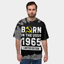 Футболка оверсайз мужская Born In The USSR 1965 year Limited Edition, цвет: 3D-принт — фото 2