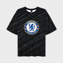 Мужская футболка оверсайз Chelsea много линии