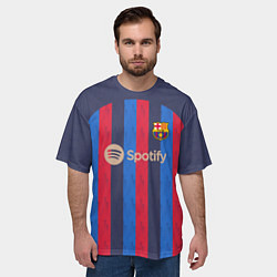 Футболка оверсайз мужская Барселона 22-23, цвет: 3D-принт — фото 2