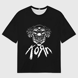 Футболка оверсайз мужская KoЯn Korn клоун, цвет: 3D-принт