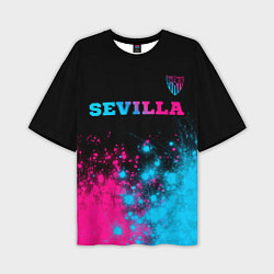 Мужская футболка оверсайз Sevilla Neon Gradient