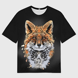 Футболка оверсайз мужская Красивая лисица, цвет: 3D-принт
