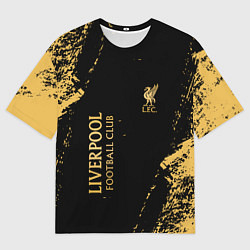 Мужская футболка оверсайз Liverpool гранж