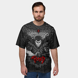 Футболка оверсайз мужская Guts Black Swordsman, цвет: 3D-принт — фото 2