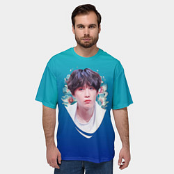 Футболка оверсайз мужская SUGA BTS, цвет: 3D-принт — фото 2