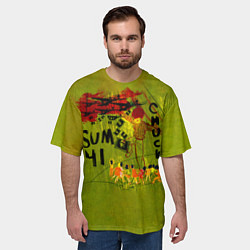 Футболка оверсайз мужская Chuck - Sum 41, цвет: 3D-принт — фото 2