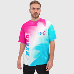 Футболка оверсайз мужская Exeed Neon Gradient, цвет: 3D-принт — фото 2