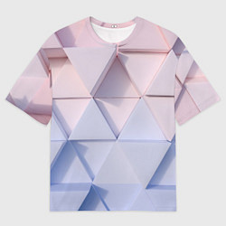 Мужская футболка оверсайз Треугольные элементы