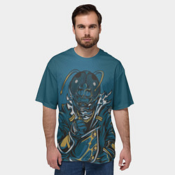 Футболка оверсайз мужская Насекомое муха-монстр, цвет: 3D-принт — фото 2