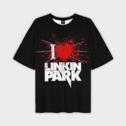 Мужская футболка оверсайз Linkin Park Сердце