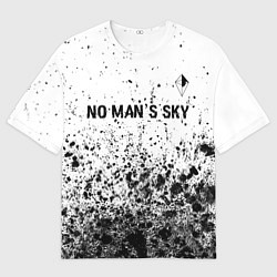Футболка оверсайз мужская No Mans Sky Glitch на светлом фоне, цвет: 3D-принт