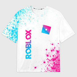 Футболка оверсайз мужская Roblox Neon Gradient FS, цвет: 3D-принт