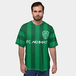 Футболка оверсайз мужская АХМАТ - ГРОЗНЫЙ - ФК, цвет: 3D-принт — фото 2