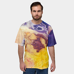 Футболка оверсайз мужская Тайфун Красок, цвет: 3D-принт — фото 2