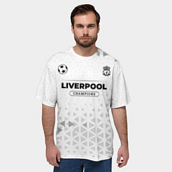 Футболка оверсайз мужская Liverpool Champions Униформа, цвет: 3D-принт — фото 2