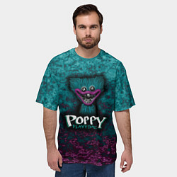 Футболка оверсайз мужская Poppy Playtime Huggy Waggy Поппи Плейтайм Хагги Ва, цвет: 3D-принт — фото 2