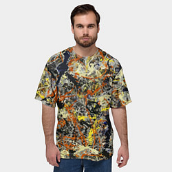 Футболка оверсайз мужская Авангардный экспрессивный паттерн Fashion trend, цвет: 3D-принт — фото 2