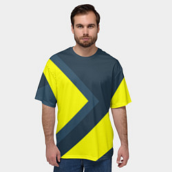 Футболка оверсайз мужская Геометрическая Стрелка, цвет: 3D-принт — фото 2