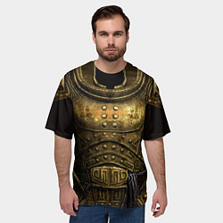 Футболка оверсайз мужская Двемерская броня из Skyrim, цвет: 3D-принт — фото 2