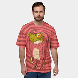 Футболка оверсайз мужская Лягушка-зайчик, цвет: 3D-принт — фото 2