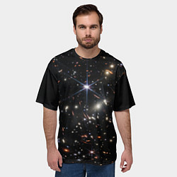 Футболка оверсайз мужская Новое изображение ранней вселенной от Джеймса Уэбб, цвет: 3D-принт — фото 2