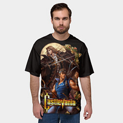 Футболка оверсайз мужская Castlevania - Leon & Alucard, цвет: 3D-принт — фото 2