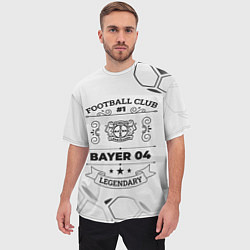 Футболка оверсайз мужская Bayer 04 Football Club Number 1 Legendary, цвет: 3D-принт — фото 2