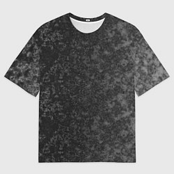Футболка оверсайз мужская Black marble Черный мрамор, цвет: 3D-принт