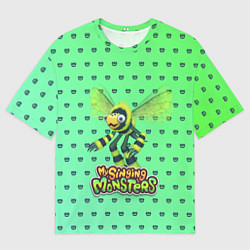 Футболка оверсайз мужская My singing Monsters - Жужук, цвет: 3D-принт