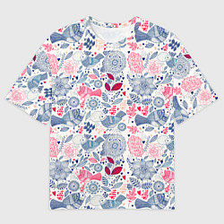 Футболка оверсайз мужская THE BIRDS HAVE ARRIVED, цвет: 3D-принт