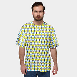 Футболка оверсайз мужская Геометрия абстракция, цвет: 3D-принт — фото 2