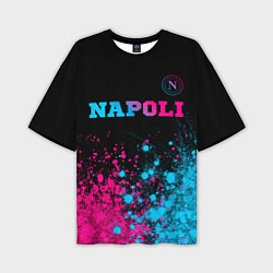 Футболка оверсайз мужская Napoli Neon Gradient, цвет: 3D-принт