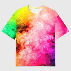 Мужская футболка оверсайз Взрыв Красок I Дым