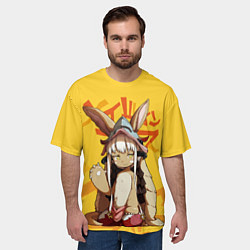 Футболка оверсайз мужская Made in Abyss Наначи, цвет: 3D-принт — фото 2