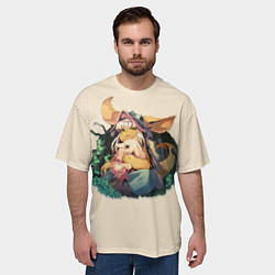 Футболка оверсайз мужская Наначи и Митти из аниме Созданный в бездне, цвет: 3D-принт — фото 2