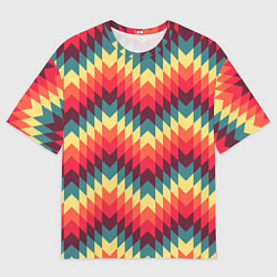 Футболка оверсайз мужская Мексиканские узоры, цвет: 3D-принт