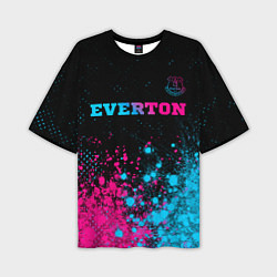 Мужская футболка оверсайз Everton - neon gradient