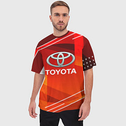 Футболка оверсайз мужская Toyota Abstraction Sport, цвет: 3D-принт — фото 2