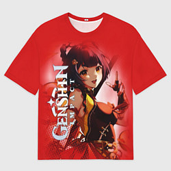 Футболка оверсайз мужская Сян Лин - шеф повар, цвет: 3D-принт