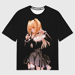 Футболка оверсайз мужская Миса Амане - Тетрадь смерти, цвет: 3D-принт