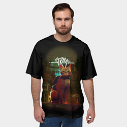 Футболка оверсайз мужская Stray-Cat, цвет: 3D-принт — фото 2